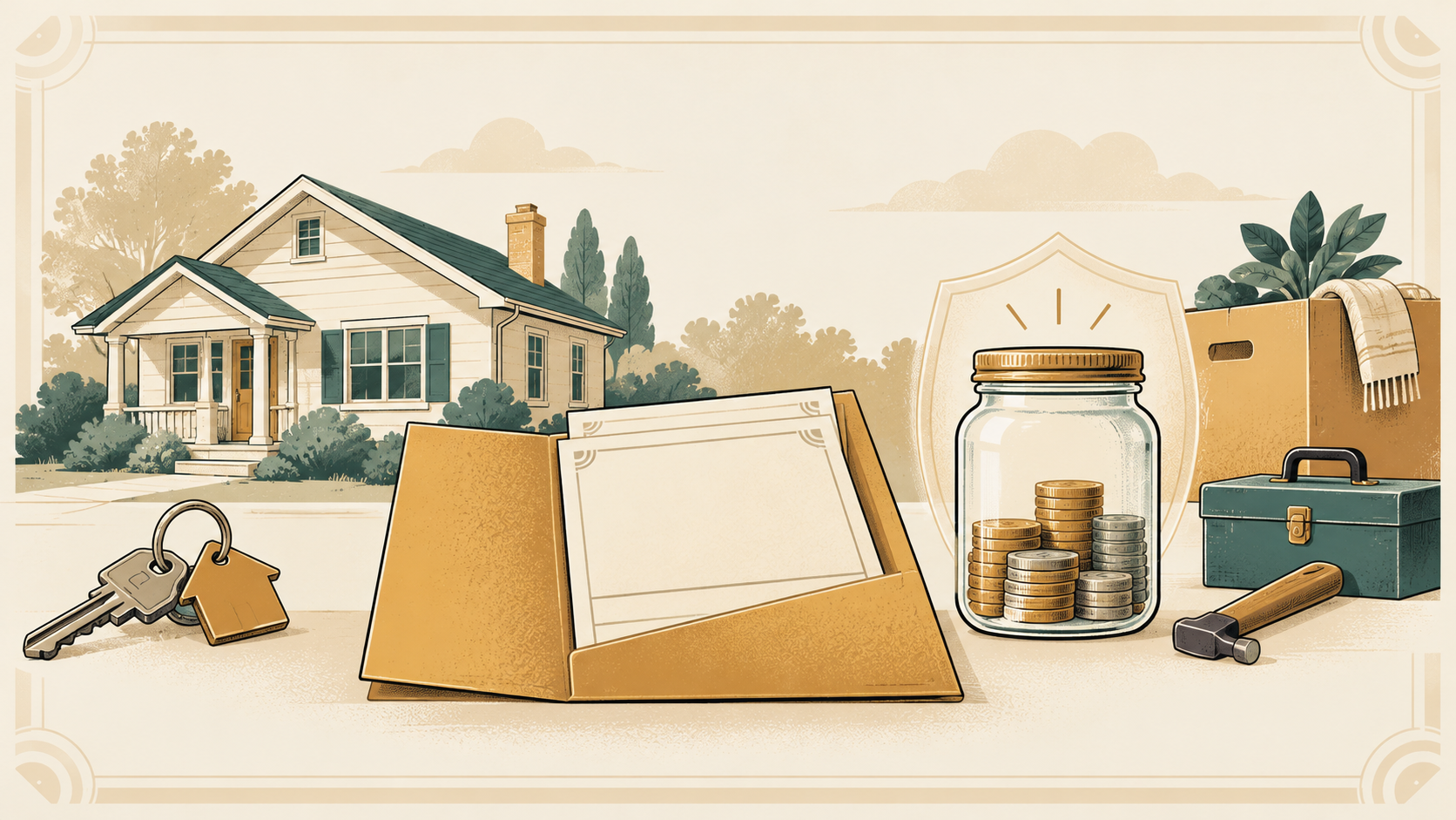 Home purchase documents, emergency savings and repair costs after closing