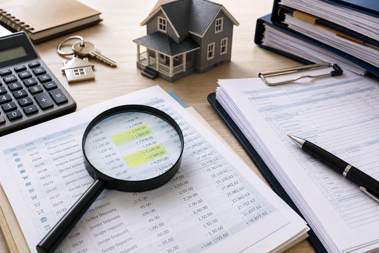 Why Underwriters Read Your Bank Statements Line By Line: Large Deposits, Seasoned Funds, And The Paper Trail