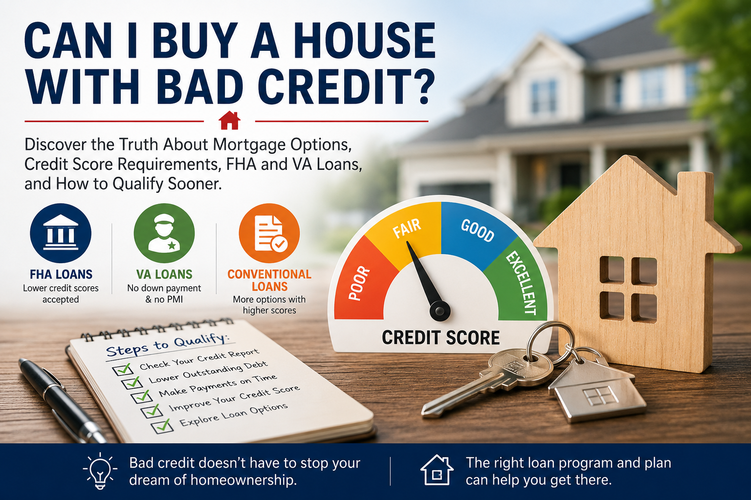 Can I Buy a House With Bad Credit? Here Is the Truth
