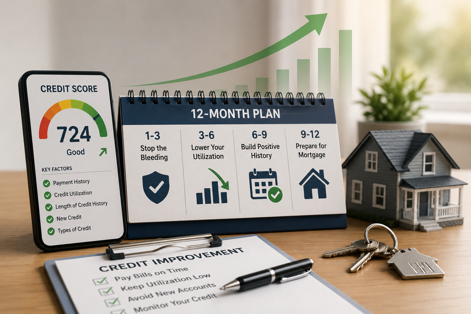How to Rebuild Your Credit Score Before Applying for a Mortgage: A 12-Month Plan