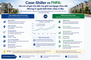Case-Shiller vs FHFA Hai chỉ số giá nhà đất mà giới mortgage theo dõi, Nhưng ít người biết khác nhau ở đâu
