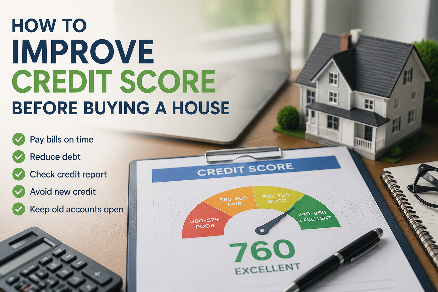 How to Improve Credit Score Before Buying a House