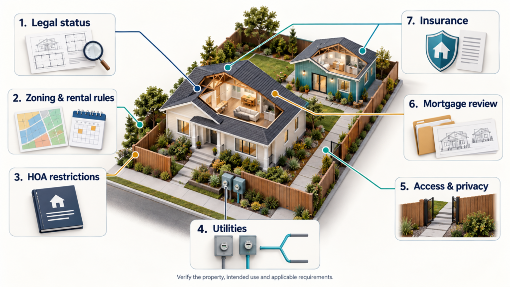 What Should You Check Before Buying a Home With an ADU