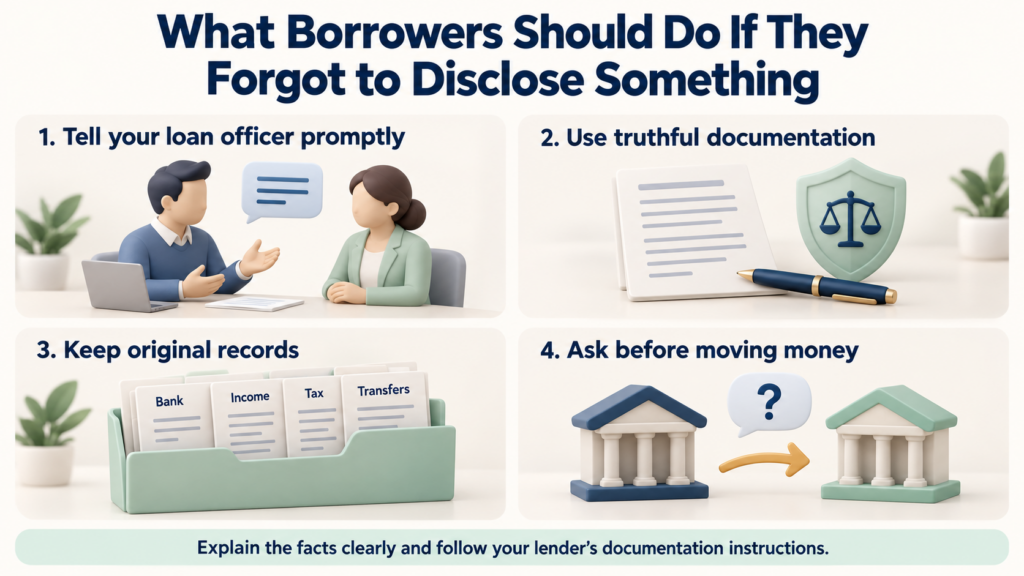 What Borrowers Should Do If They Forgot to Disclose Something