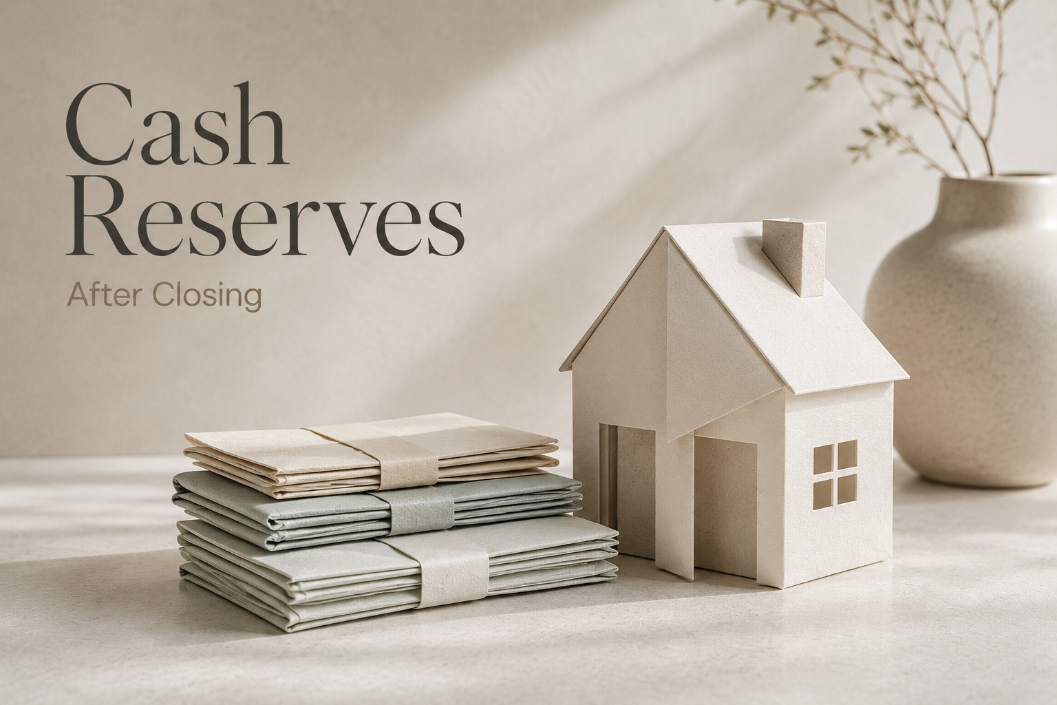 Cash Reserves after closing