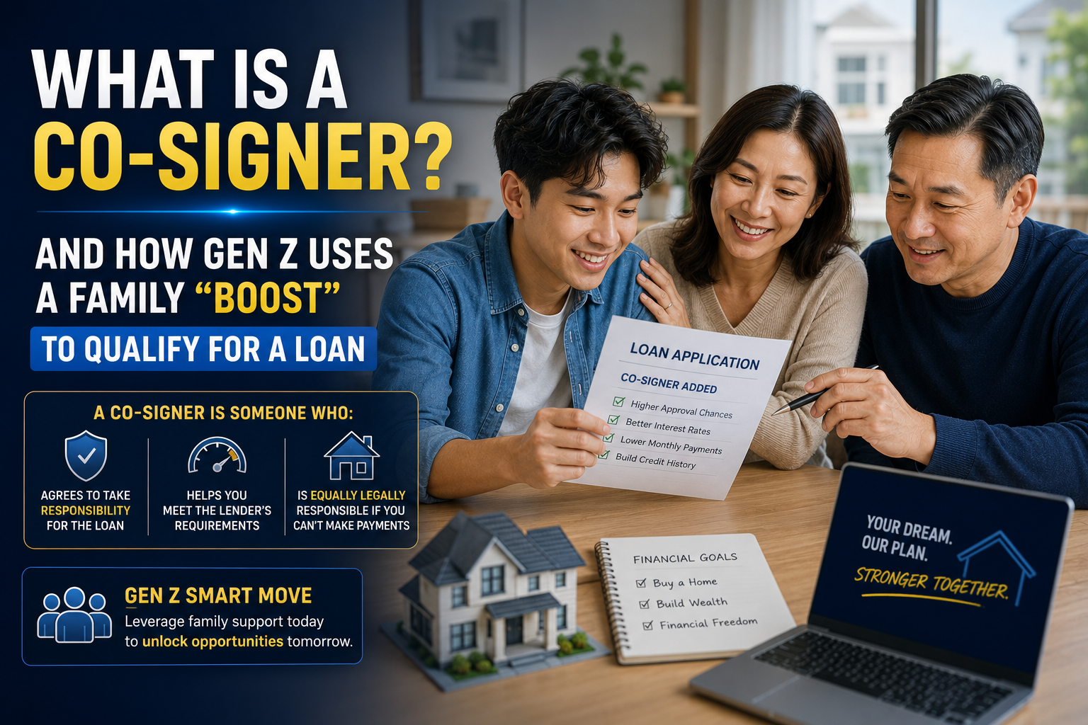 What is a co-signer? and How Gen Z Uses a Family "Boost" to Qualify for a Loan