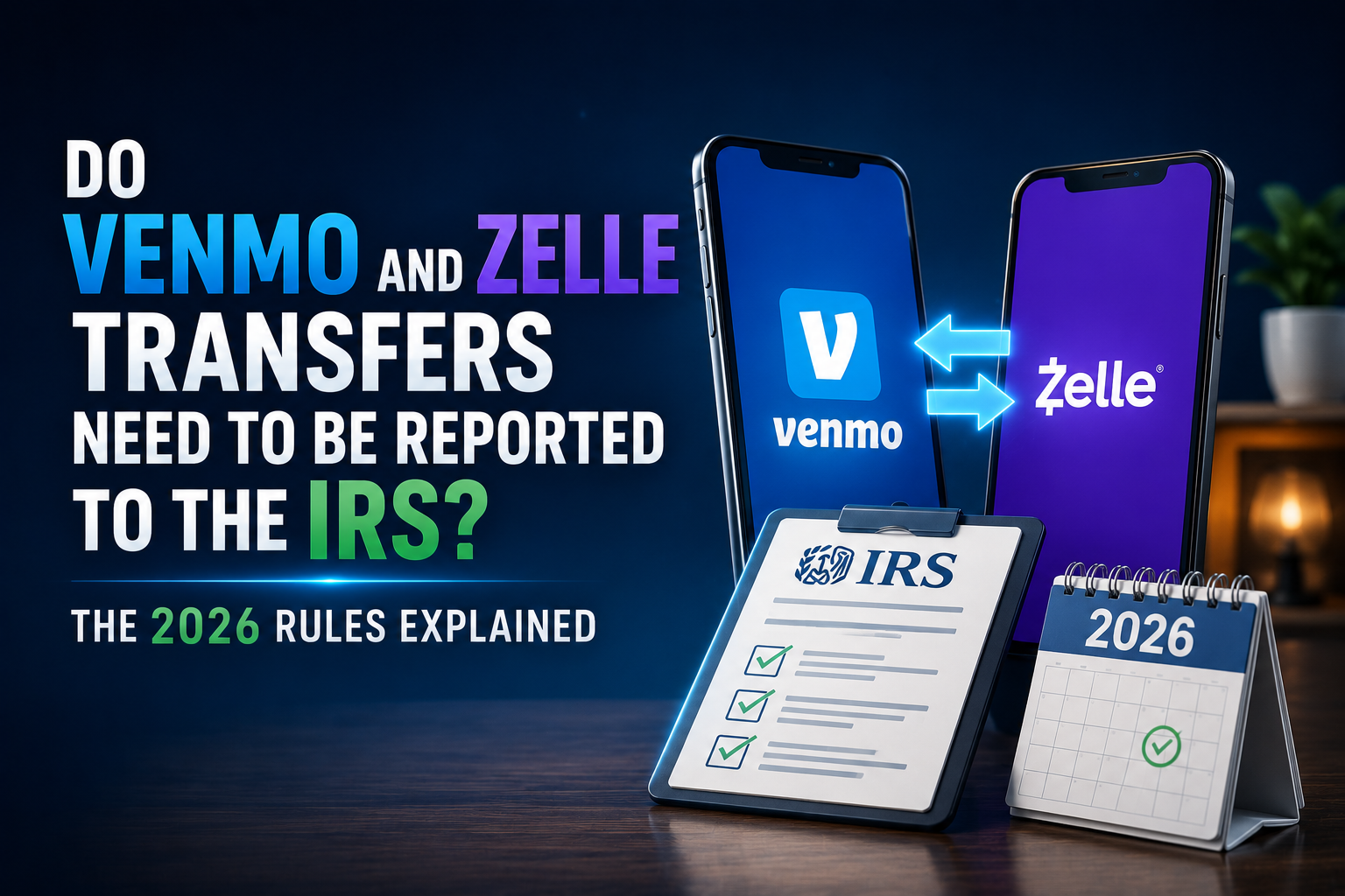 Do Venmo and Zelle Transfers Need to Be Reported to the IRS? The 2026 Rules Explained