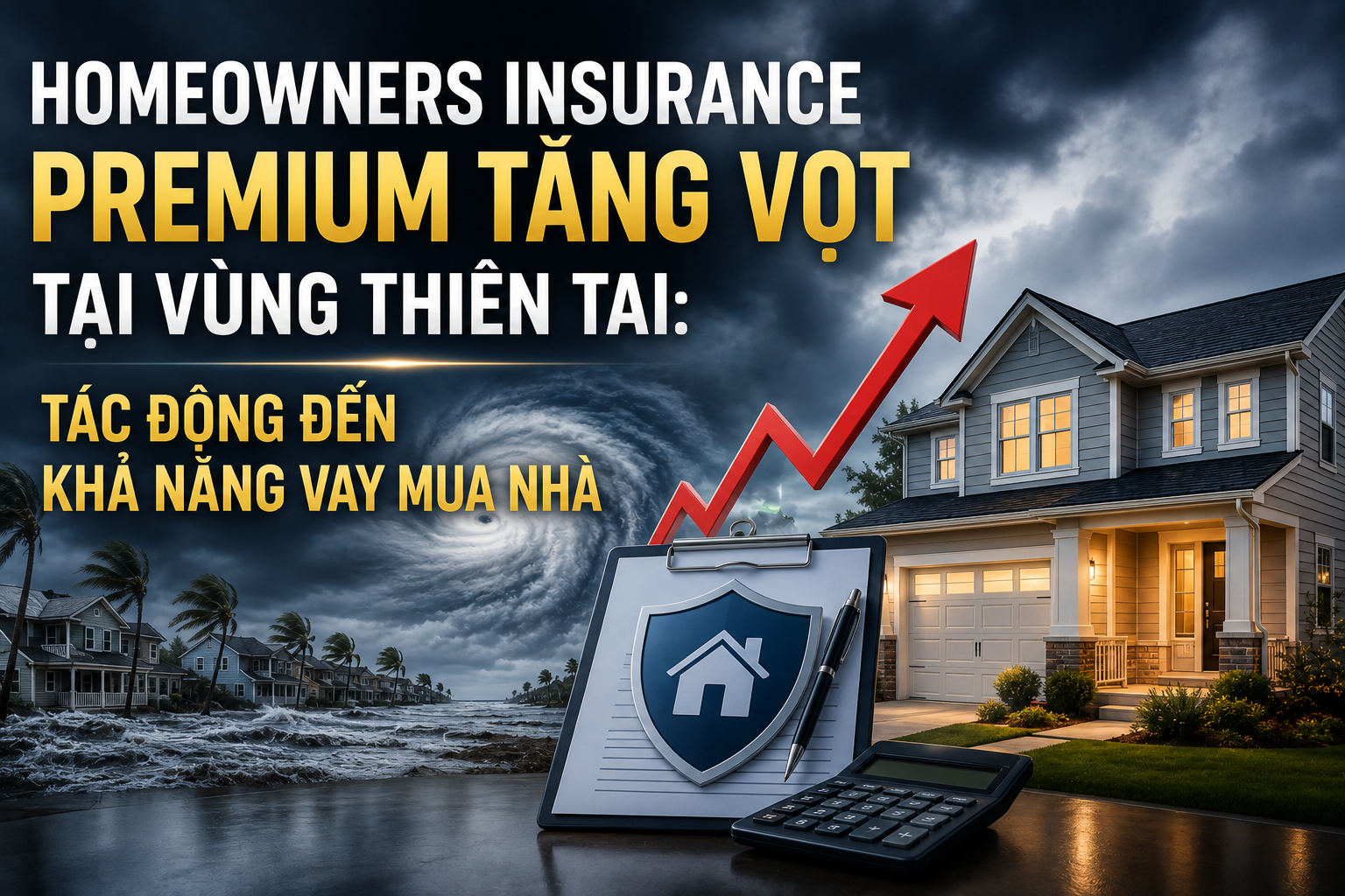 Homeowners Insurance Premium Tăng Vọt Tại Vùng Thiên Tai: Tác Động Đến Khả Năng Vay Mua Nhà