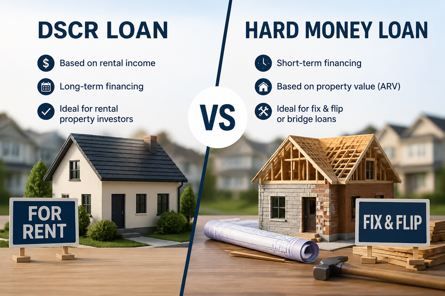DSCR Loan vs Hard Money Loans: Which Option Actually Fits Your Strategy?