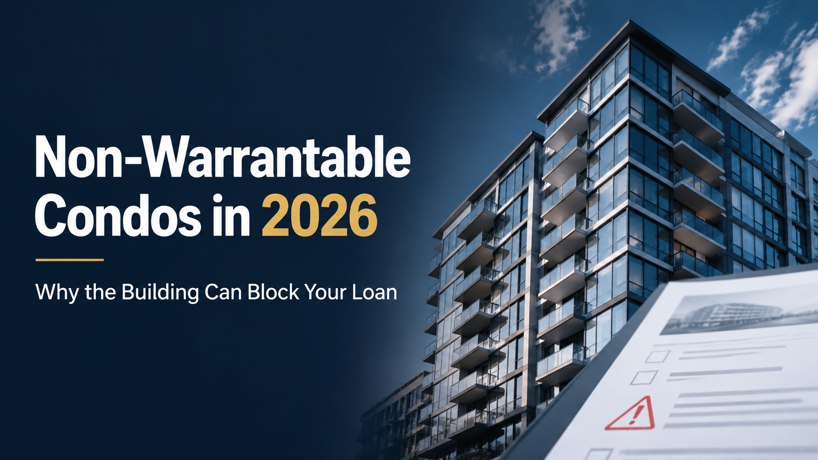 Non-Warrantable Condos: What the New 2026 Rules Mean for Buyers