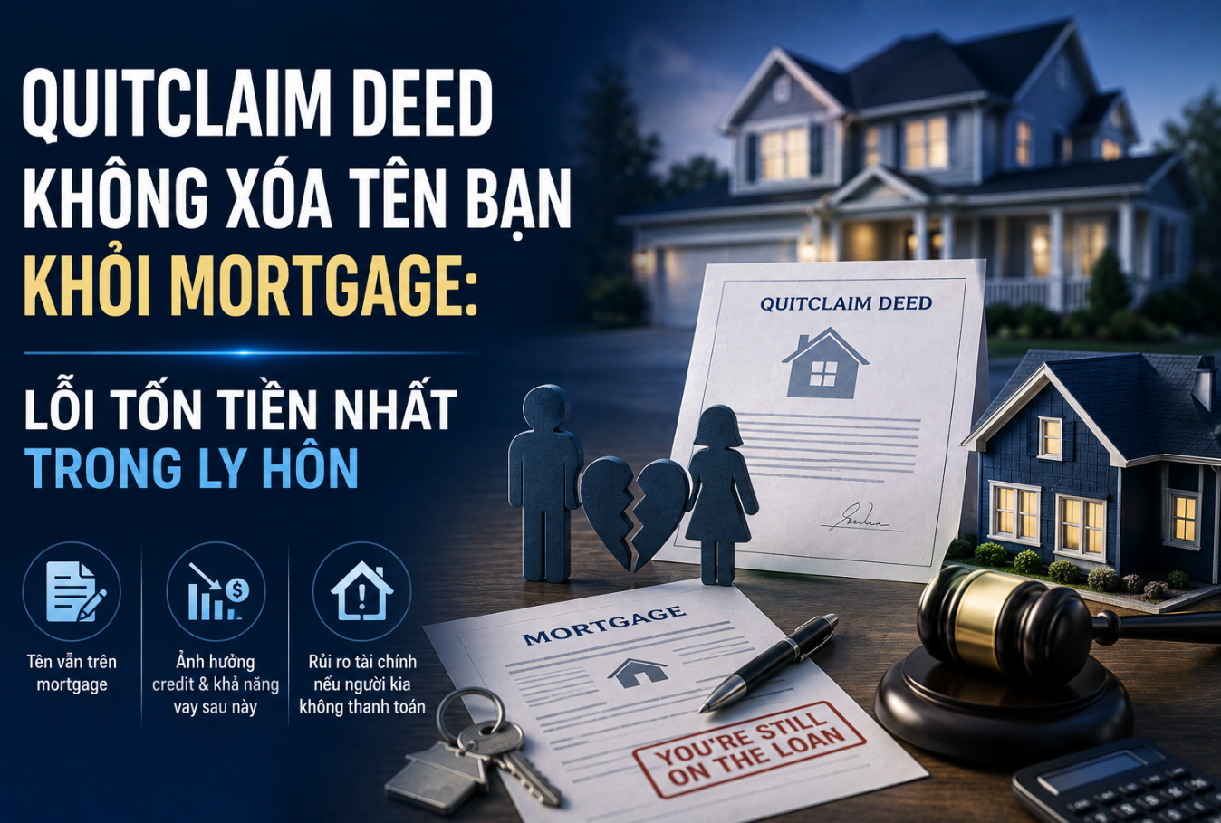 Quitclaim deed là gì? Lỗi Tốn Tiền Nhất Trong Ly Hôn