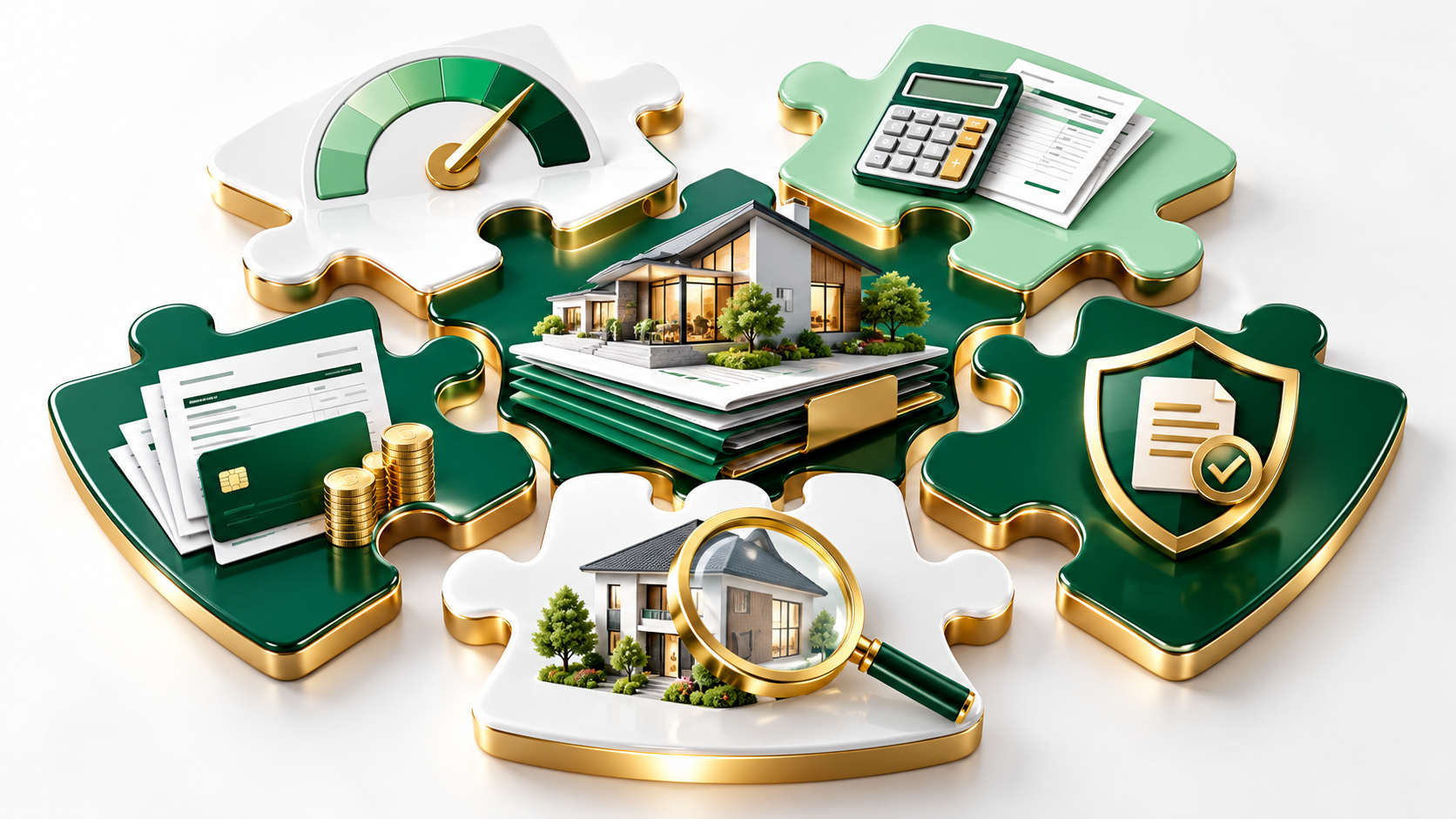 Mortgage underwriting review of credit, income, assets, property, and loan compliance