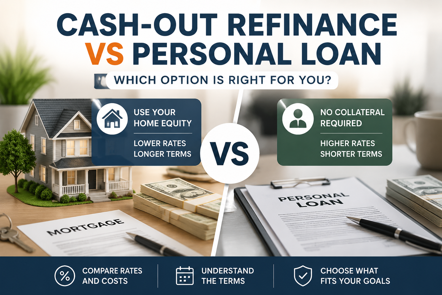 Cash-Out Refinance vs Personal Loan: Which Fits Your Goals?