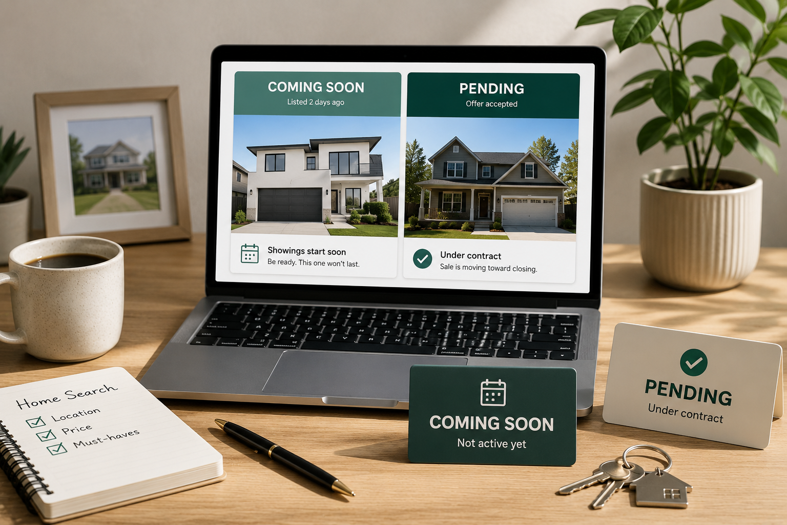 Coming Soon vs. Pending: What Homebuyers Should Know Before Moving On
