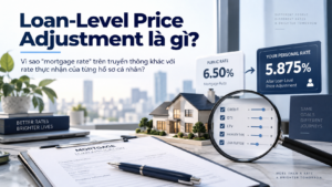 Loan-Level Price Adjustment là gì? Sự khác biệt giữa "mortgage rate" công bố trên truyền thông và "rate thực nhận" của từng hồ sơ cá nhân