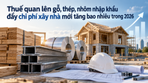 Thuế quan lên gỗ thép nhôm nhập khẩu đẩy chi phí xây nhà mới tăng bao nhiêu trong 2026