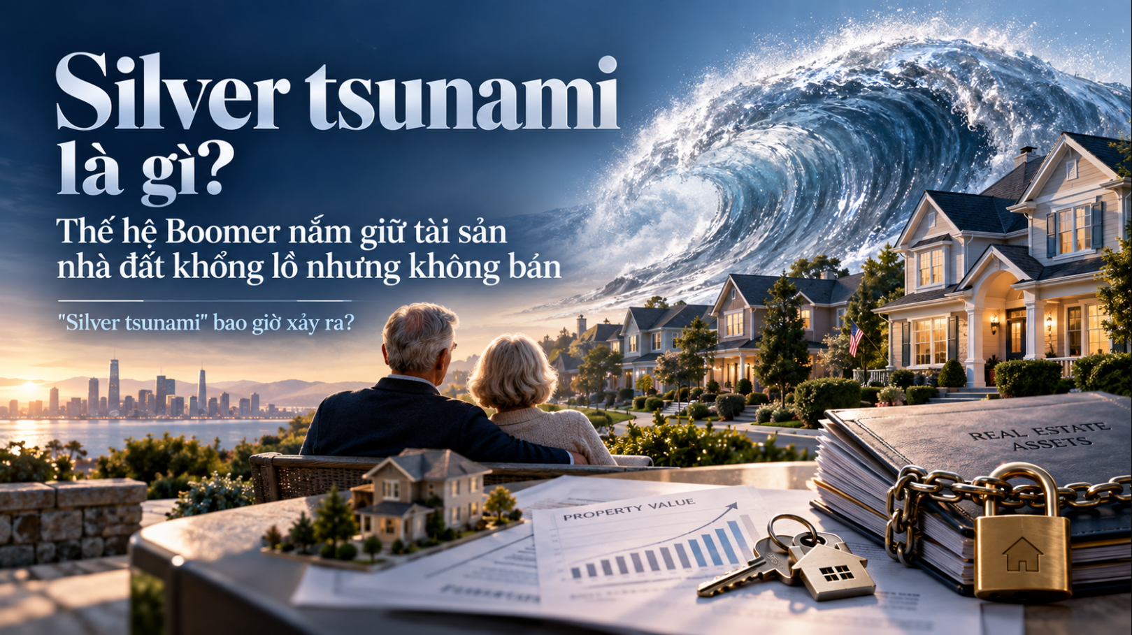 Silver tsunami là gì? Thế hệ Boomer nắm giữ tài sản nhà đất khổng lồ nhưng không bán: "Silver tsunami" bao giờ xảy ra