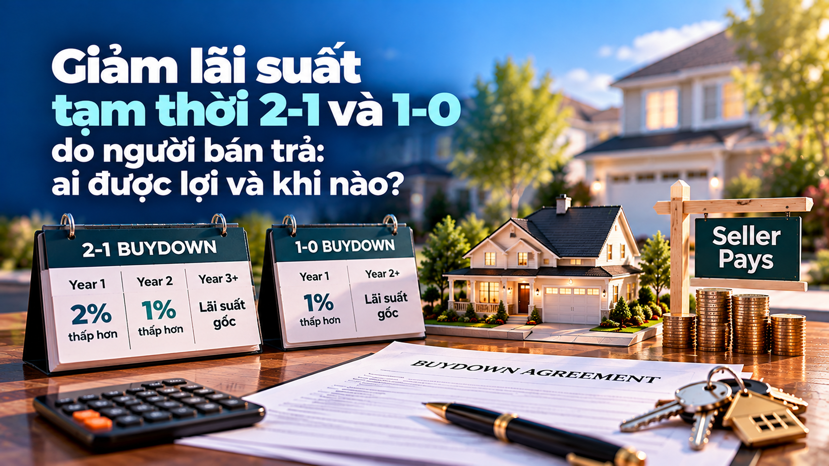 Giảm lãi suất tạm thời 2-1 và 1-0 do người bán trả: ai được lợi và khi nào