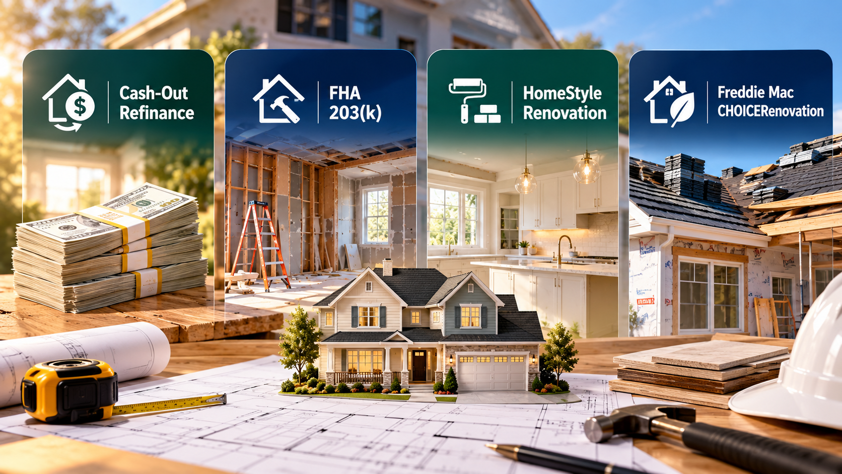 Những Chương Trình Cho Phép Gộp Chi Phí Renovation Vào Mortgage