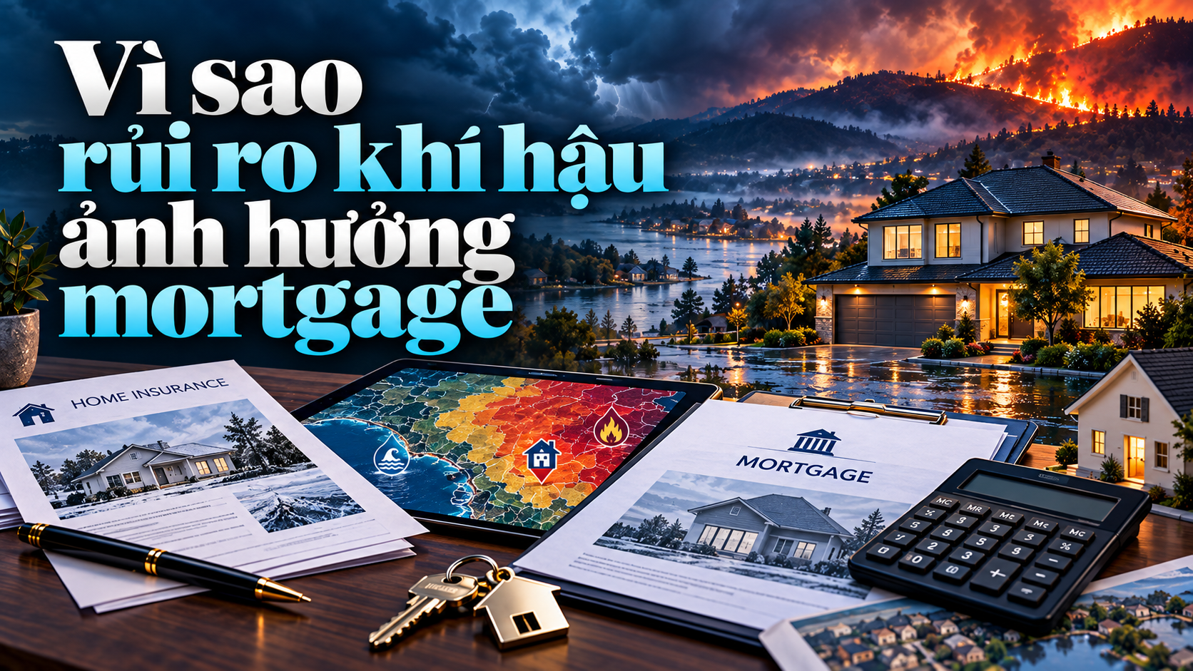 Vì sao rủi ro khí hậu ảnh hưởng mortgage