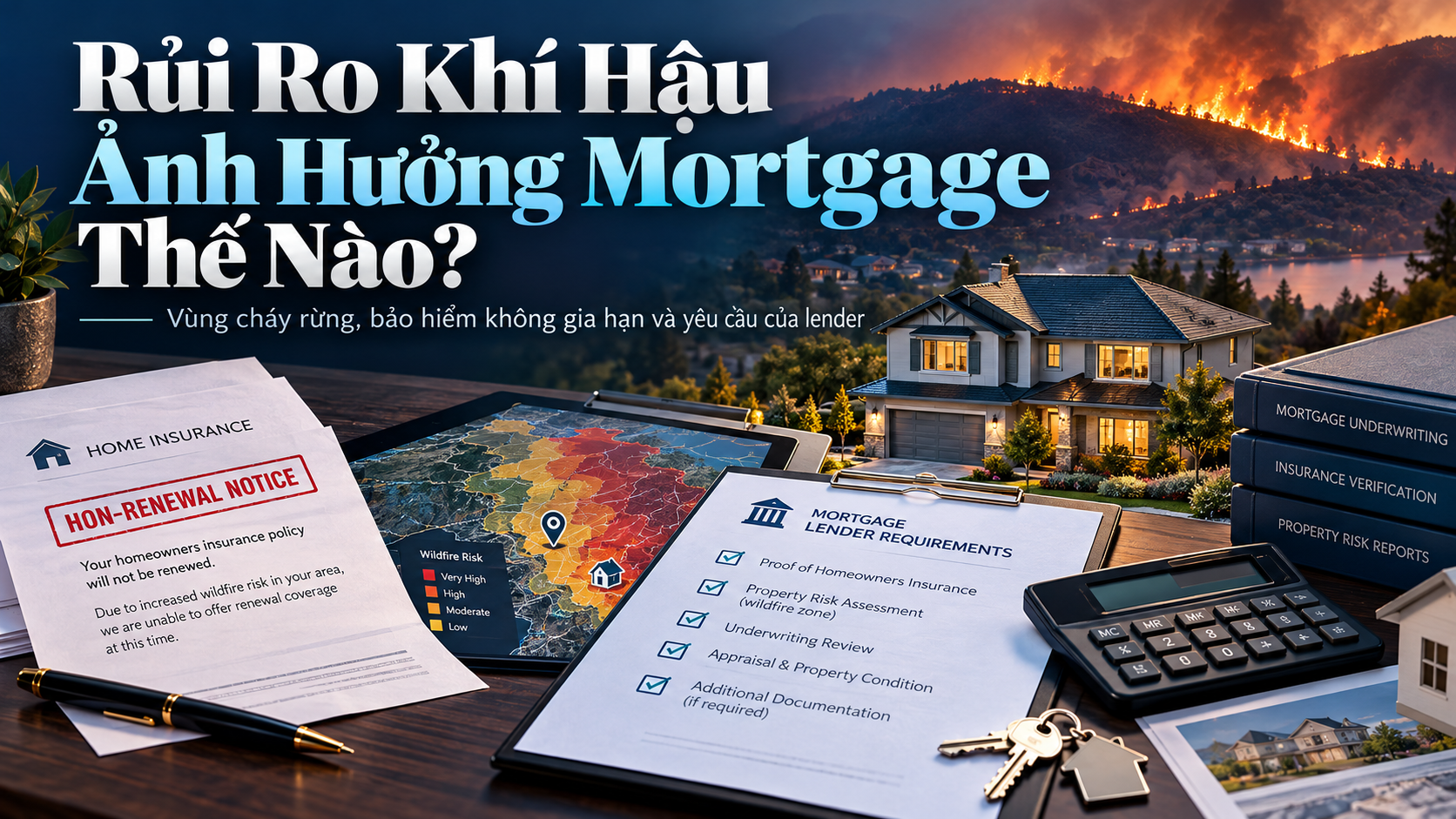 Rủi ro khí hậu ảnh hưởng mortgage