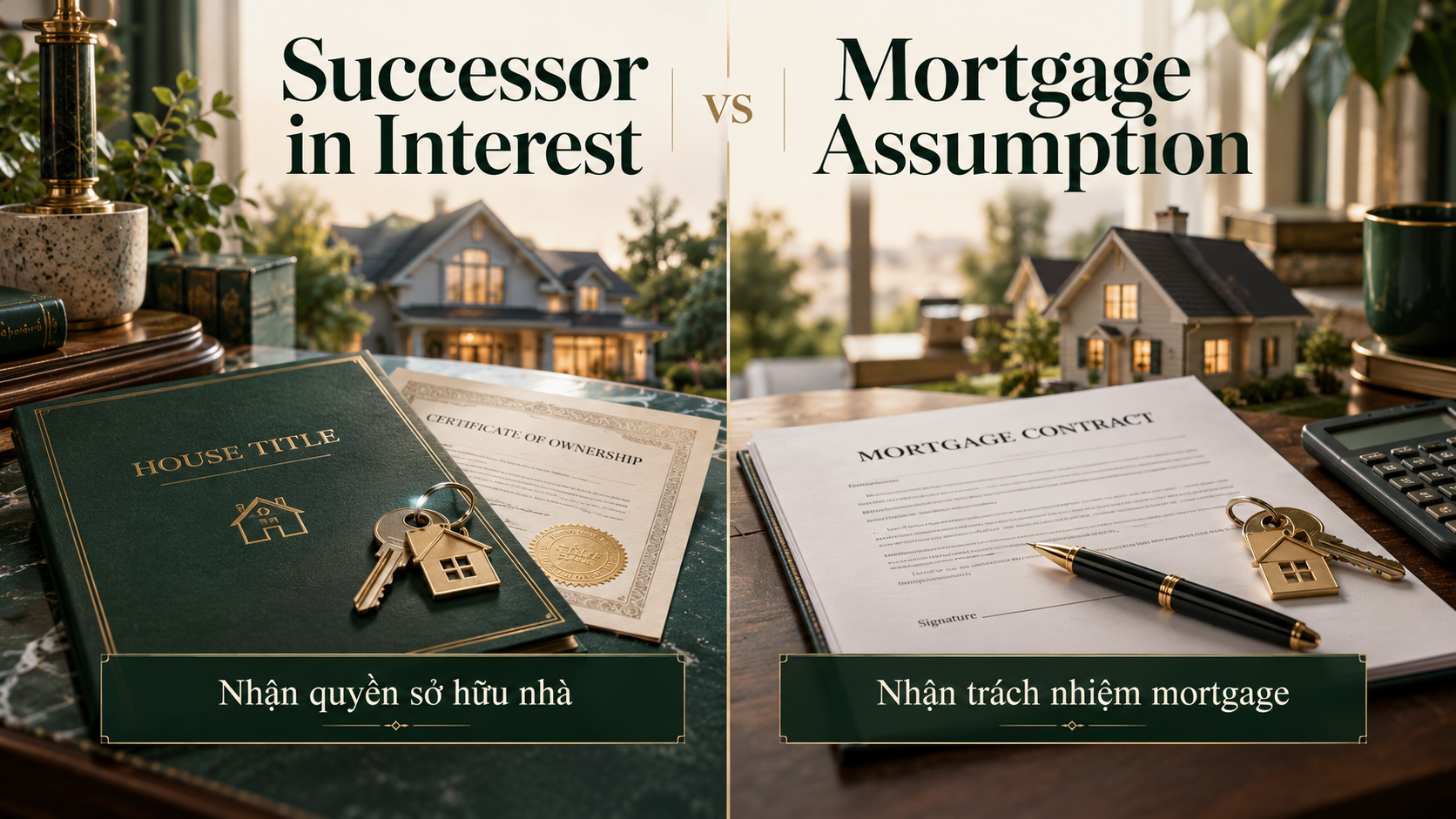 Successor in Interest Và Mortgage Assumption Khác Nhau Thế Nào