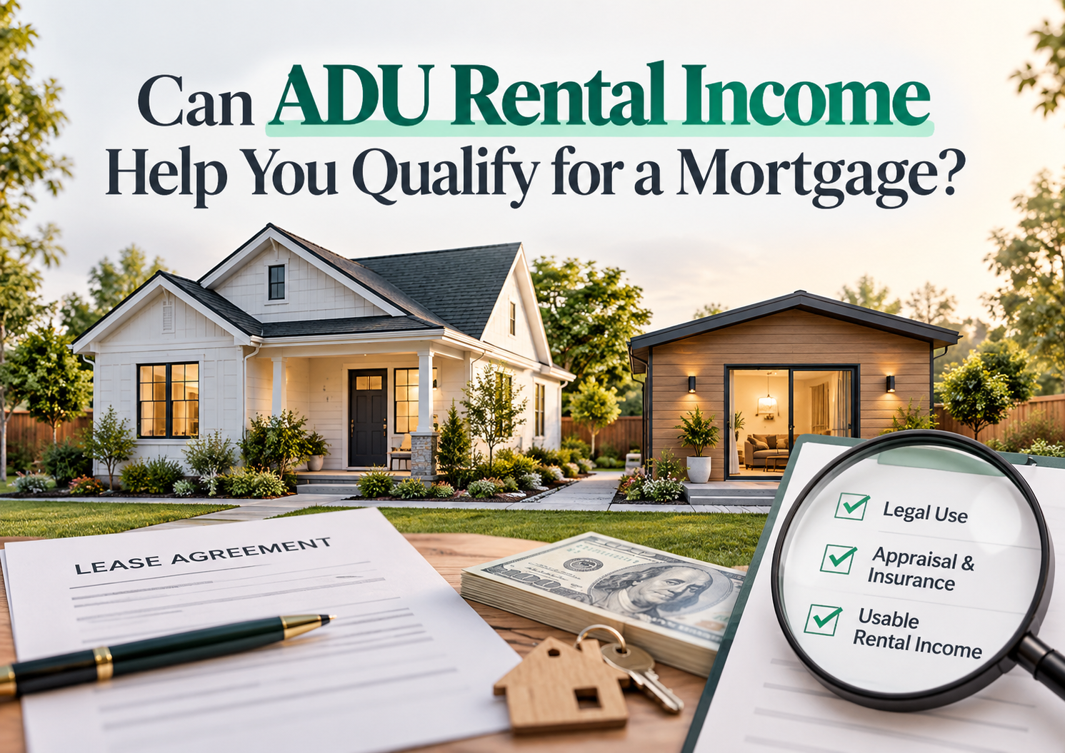 ADU Rental Income: The Three-Gate Mortgage Test