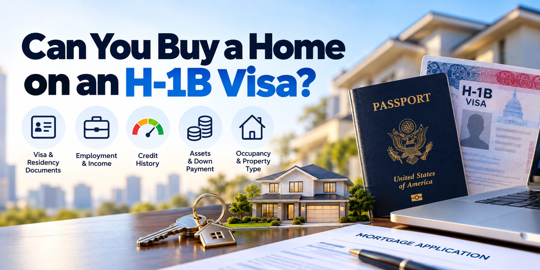 H-1B visa mortgage checklist for buying a home in the United States