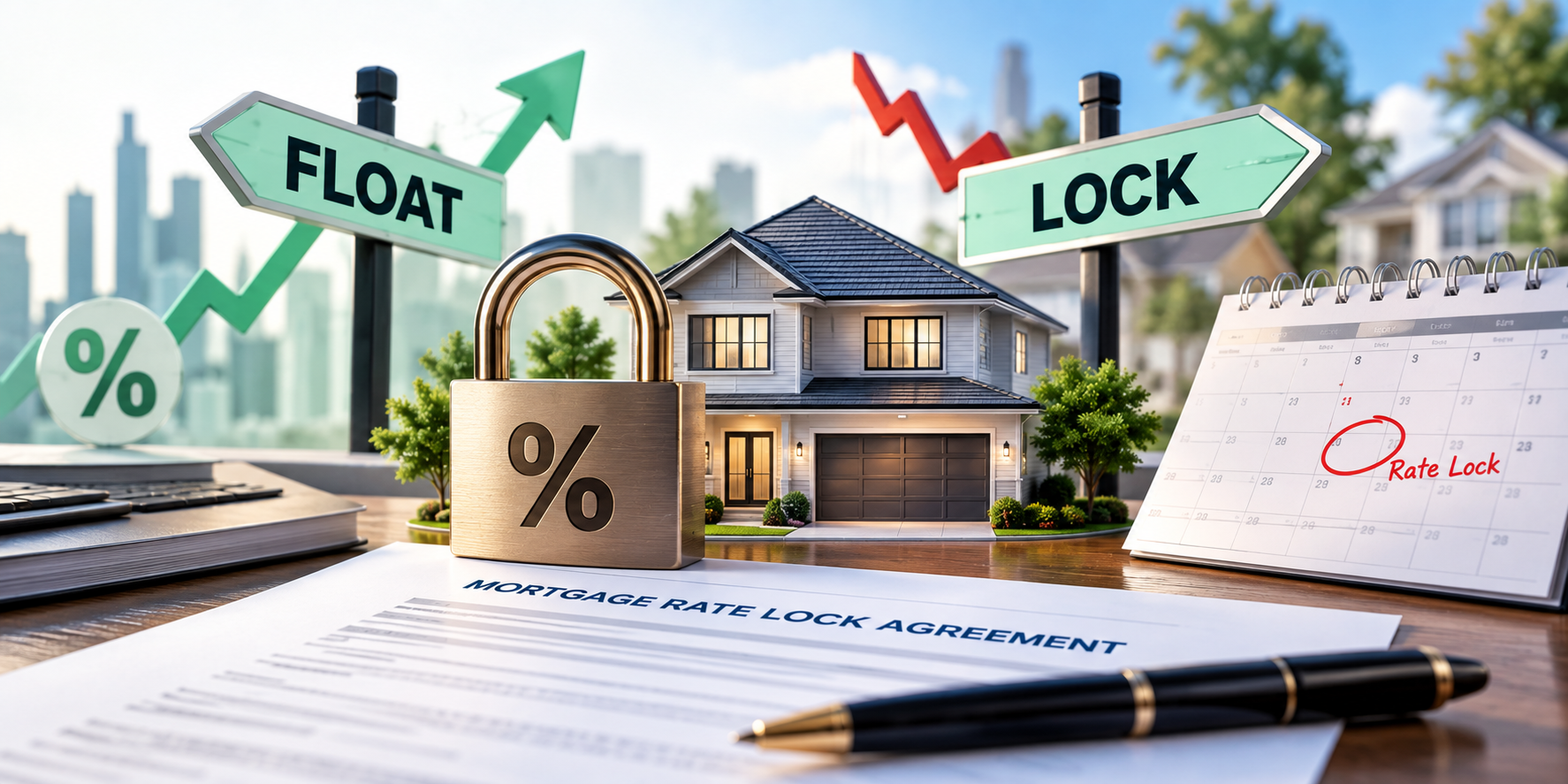 Rate Lock Explained: Lock vs Float, Extensions, and Closing Delays